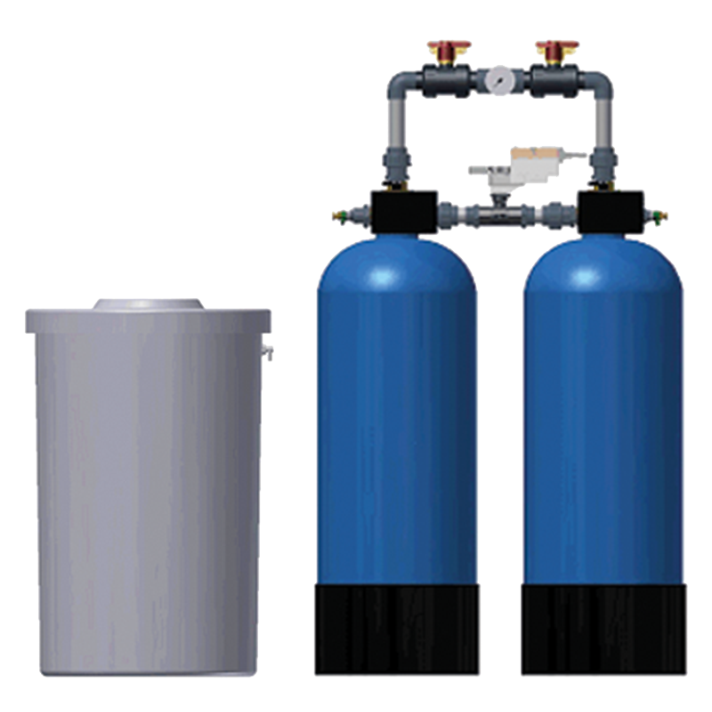 Doppelfilter-Enthärtungsanlagen Typ EH WZ-D 225 und EH WZ-D 375