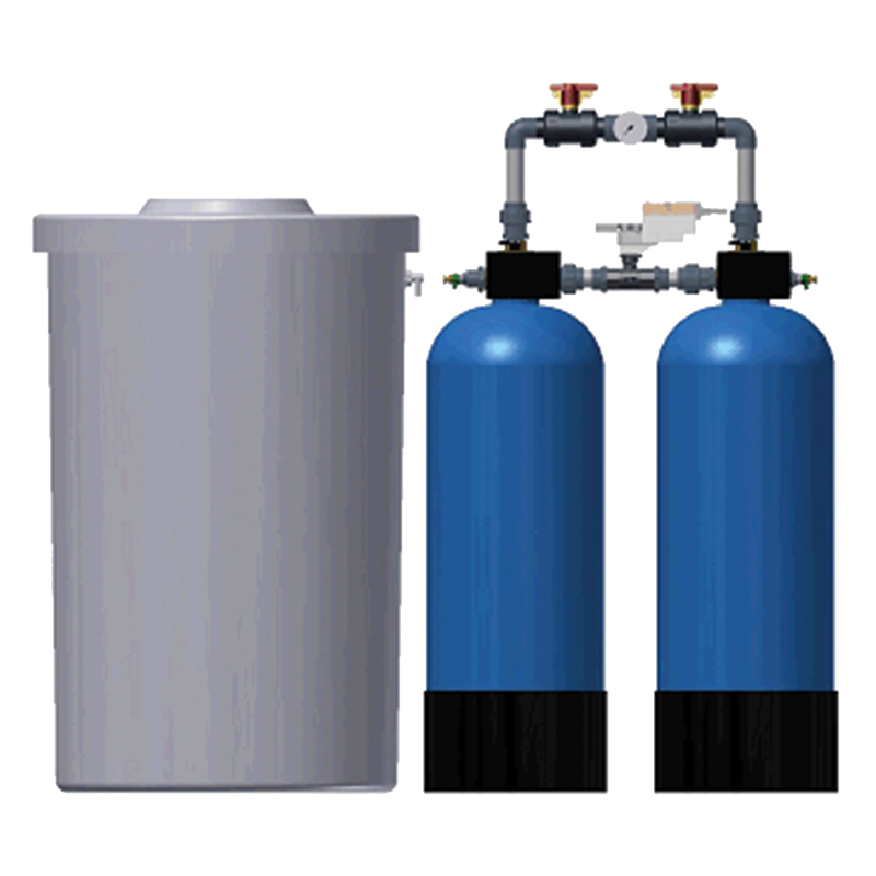 Doppelfilter-Enthärtungsanlagen Typ EH WZ-D 60 bis EH WZ-D 150